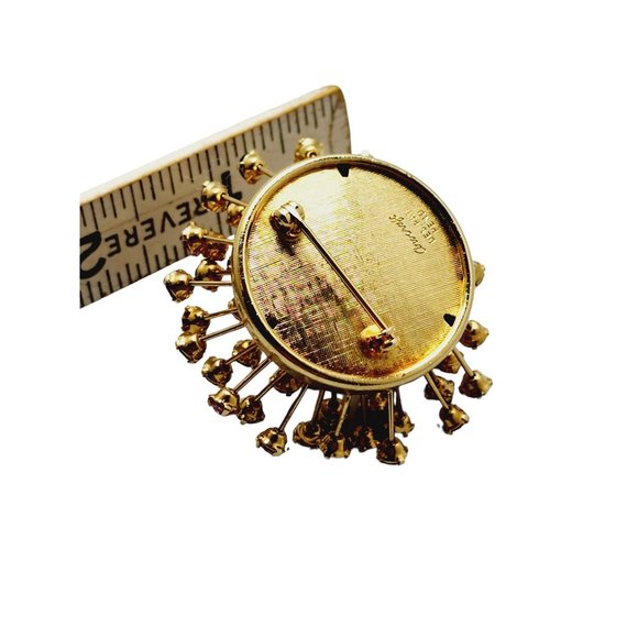Vintage Signed Corocraft Sparkly Atomic Sputnik Brooch (A732) - Picture 3 of 4